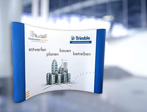 Kaundvau Portfolio Werbemittel Construction Solutions Messewand