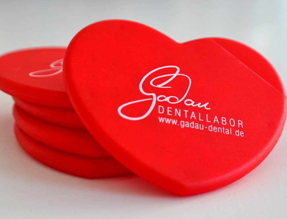Kaundvau Portfolio Werbemittel Dentallabor Gadau Herzen