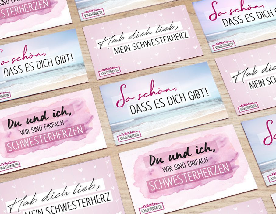 kaundvau - Schwesterherzen-Postkarten-Blog