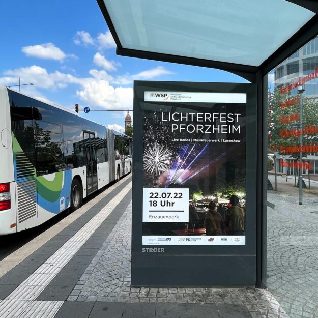 Lichterfest Pforzheim – Plakatwerbung für WSP kaundvau GmbH - Werbeagentur Pforzheim - Printwerbung für Lichterfest Pforzheim