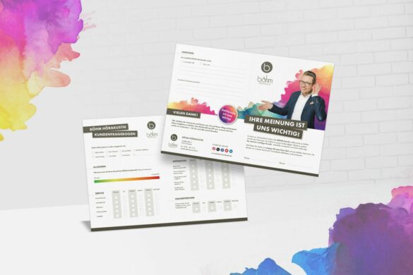 kaundvau GmbH - Werbeagentur Pforzheim - Projekte - Böhm Hörakustik Kundenfragebogen