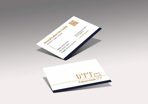 kaundvau GmbH - Werbeagentur Pforzheim - Projekte - Ott Zahntechnik Visitenkarten