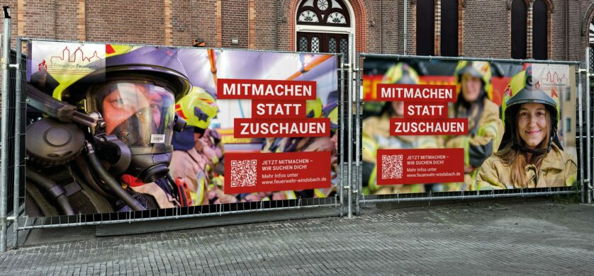 kaundvau GmbH – Projekte - SWB Bauzaunbanner