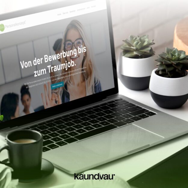 kaundvau GmbH – Blog - Website-Relaunch: Moderner Onepager für DN Personalkonzept